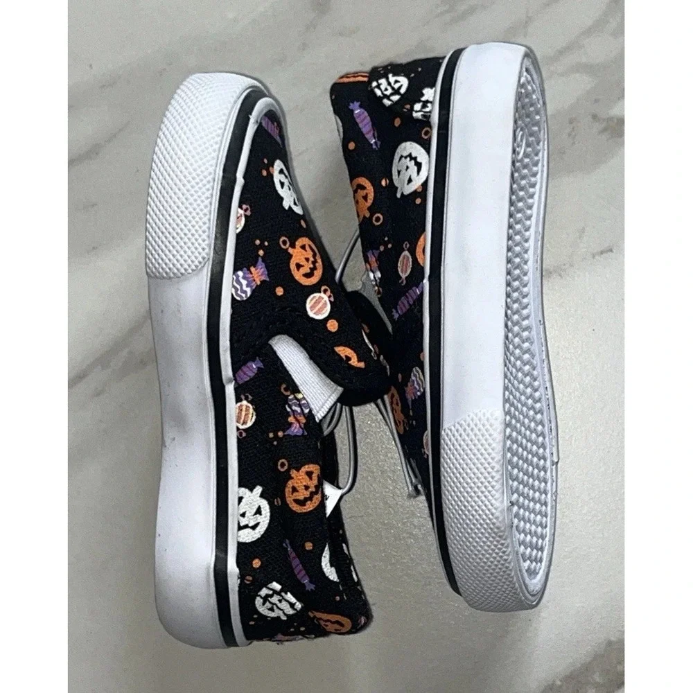 Tommy‎ Bahama Toddler 5 Slip-On Shoes Pumpkins Candy Halloween Glow in the Dark